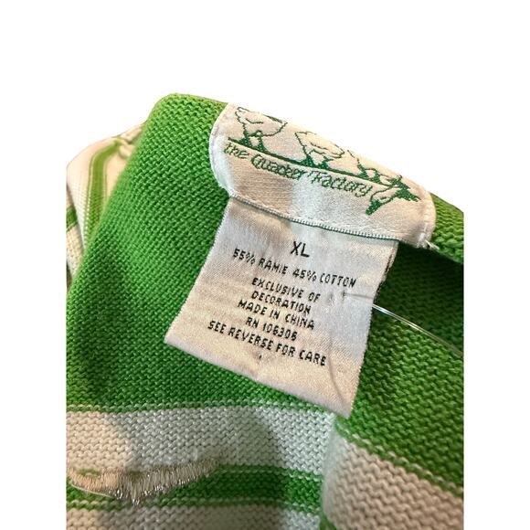 Quacker Factory women's striped cardigan with an embroidered lighthouse - Picture 8 of 8